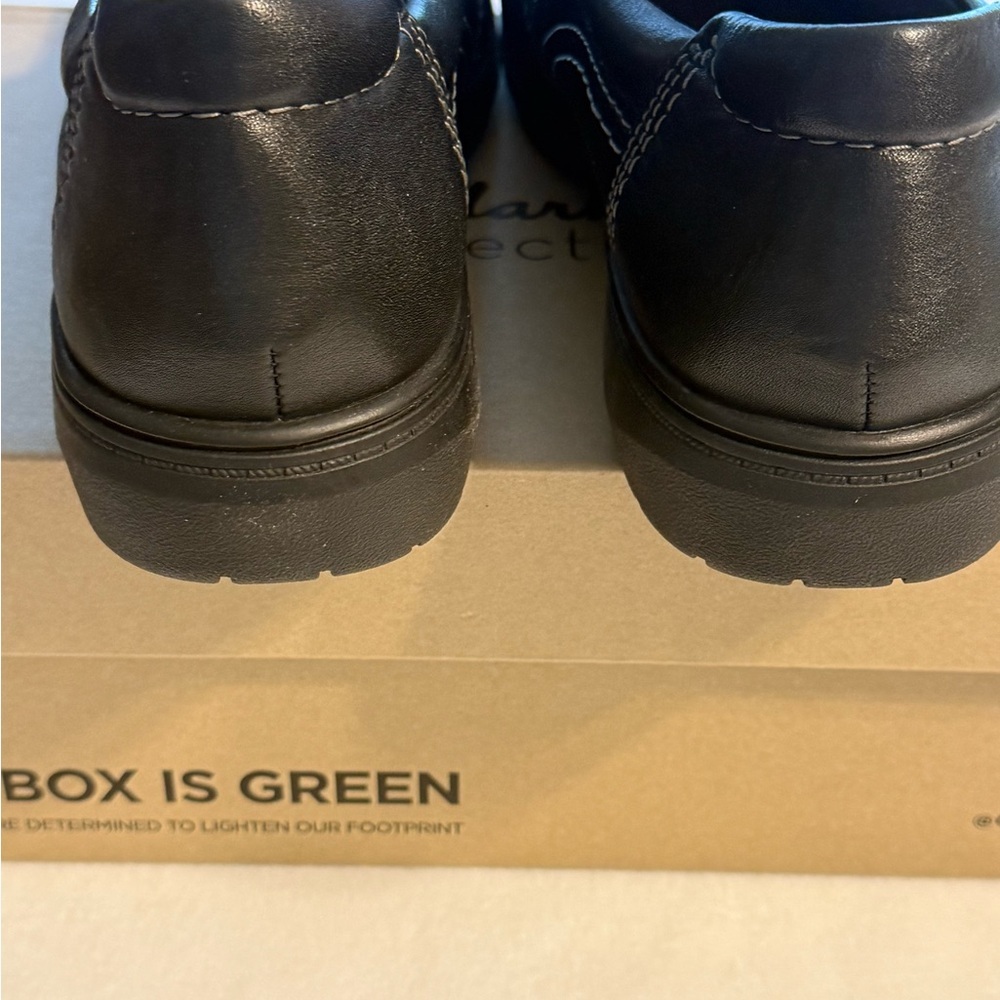 New in box Clark’s Carleigh Ray Black Leather Women’s Shoes. Size 11 Medium - Picture 3 of 8